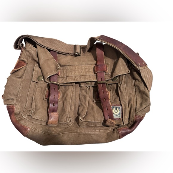 Sac à Dos Colonial Belstaff 561 Occasion - Taille XL, Cuir Et Toile, Style Vintage